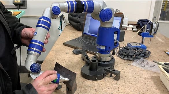 Faro arm inspection setup for reverse engineering